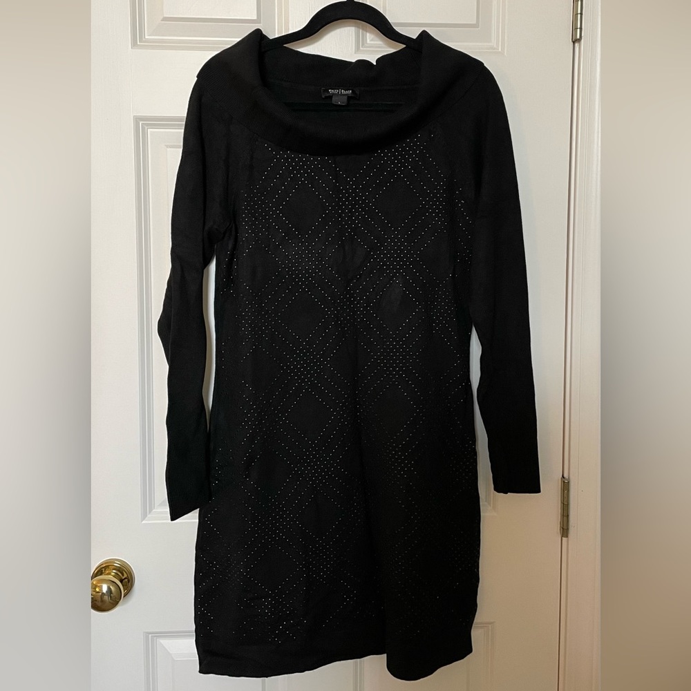 Cowl Neck Sweater Dress